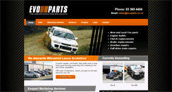 Desktop Screenshot of evoparts.co.nz